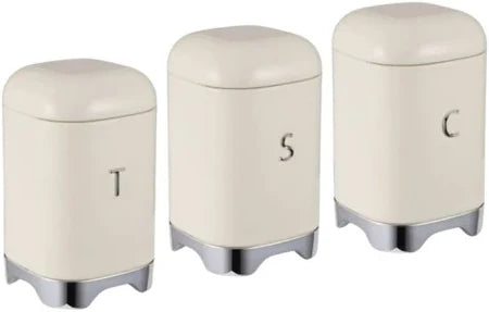LuxeKitchen Bread Bin & 3-Piece Canister Set