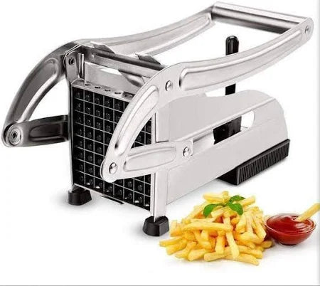 Stainless Steel French Fry & Vegetable Cutter – Dual Blade Design
