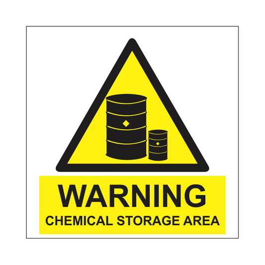 Warning: Chemical Storage Area Safety Sign (WCS01)